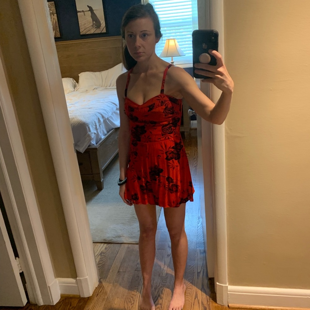 Free People Romper Red Size 2 - Picture 5 of 7